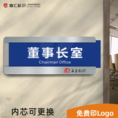 亚克力可更换式 科室牌公司办公室门牌定制学校医院部门标识牌订制
