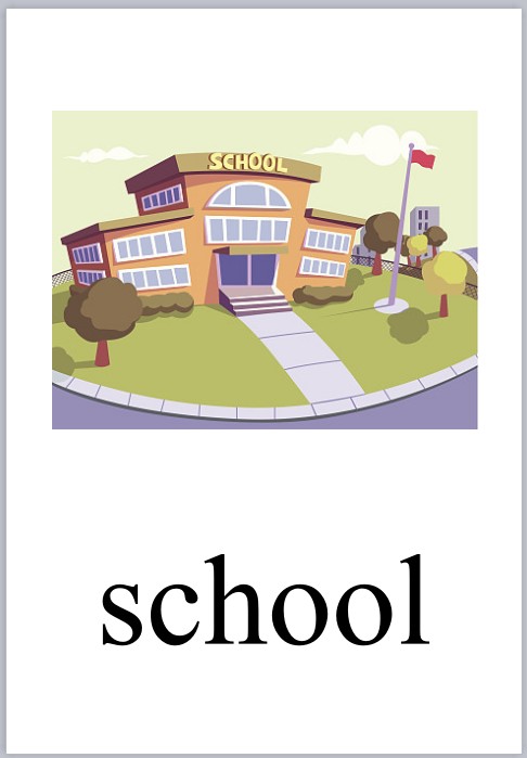 塑封闪卡闪卡教具少儿英语