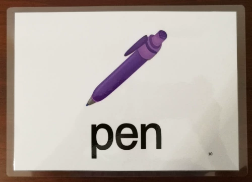 Одноположенное детское английское слово с большим масштабированием карт