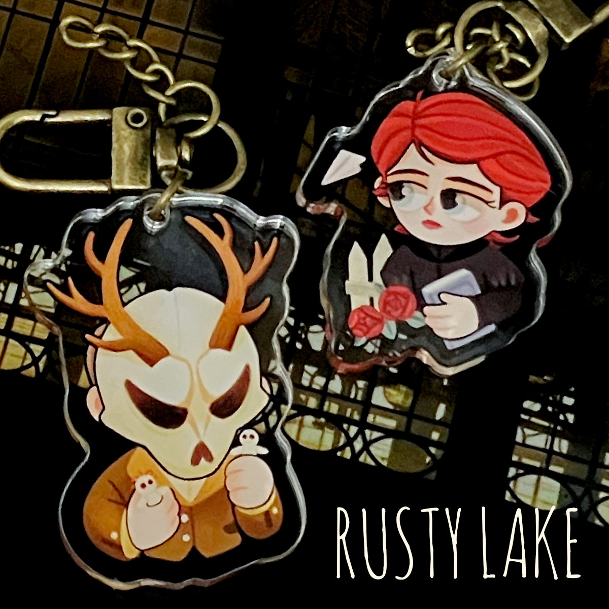 【锈湖】根源系列同人亚克力挂件钥匙扣阿尔伯特 rose父女组rocky