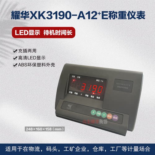 上海耀华XK3190-A12+E称重显示器
