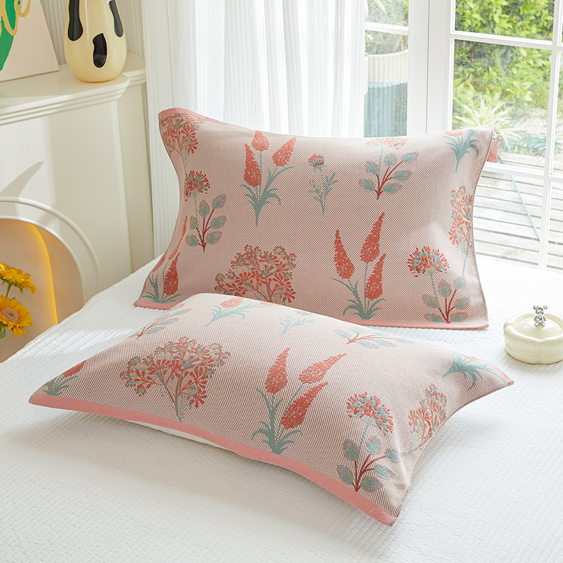 枕巾纯棉纱布亲肤透气