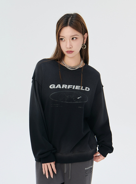 Fun商场同款Garfield 加菲猫联名款时尚运动套头卫衣FGU244A0B