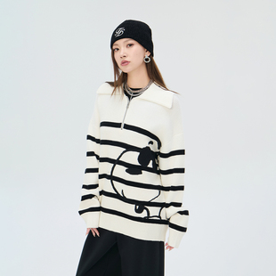 Fun商场同款fun x Snoopy 史努比联名款休闲套头毛衣FDY144A0W