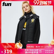 Vui vẻ thời trang đường phố quốc tế thanh niên dày vest vest Garfield cotton nữ mùa thu và mùa đông vest nữ - Dệt kim Vest
