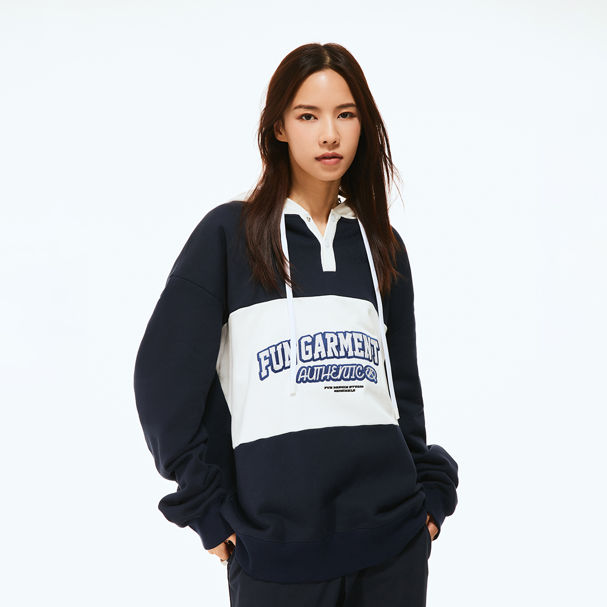 酷Fun简约百搭宽松舒适套头卫衣