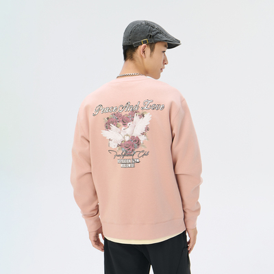 Fun商场同款时尚运动宽松版套头卫衣FMU24403