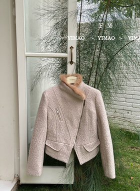 一起-冬季千金感收腰显瘦高级羊毛外套（含67羊毛）10223