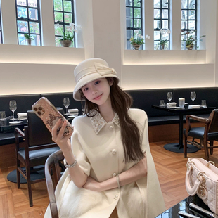 Oj6837 含100绵羊毛 一起式 复古设计感气质斗篷羊毛外套