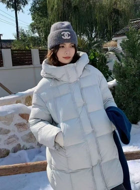 一起可溯源一衣一码云朵泡芙中长款保暖羽绒服外套251048