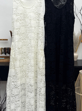 一起勤蕾丝镂空无袖背心裙连衣裙(不排单速发)GZDM2602-5998
