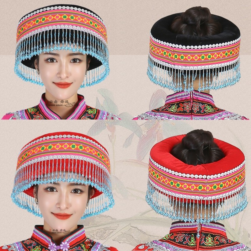 少数民族帽子女广西壮族苗族土家族彝族瑶族侗族舞蹈服头饰女