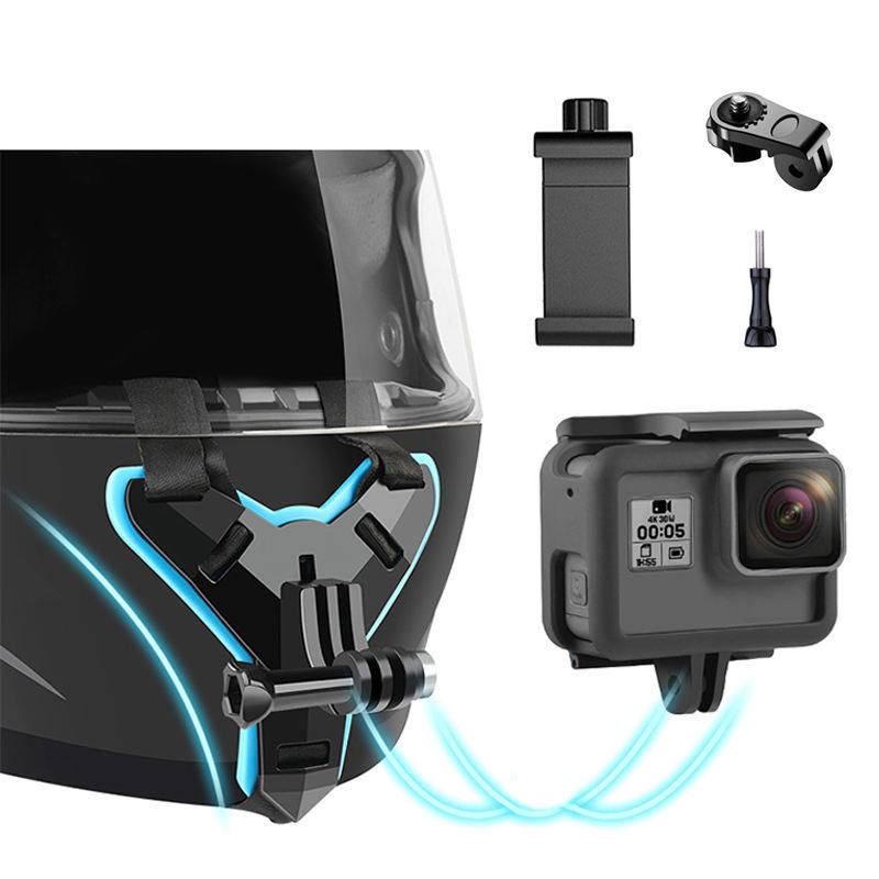 适用大疆GoPro头盔支架下巴支架图片