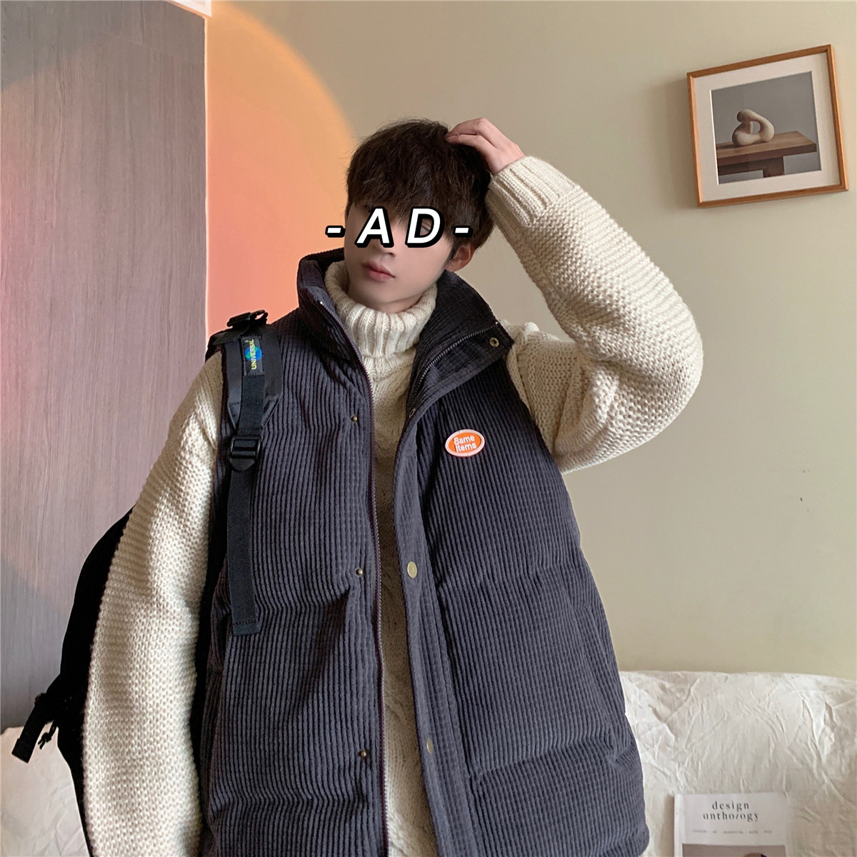 新款秋冬棉马甲XZ221-2-MY001-P85控价108，男装棉衣，星座218