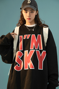 中性风大字母印花卫衣XZ221-2-WY2005-P45-控58图片
