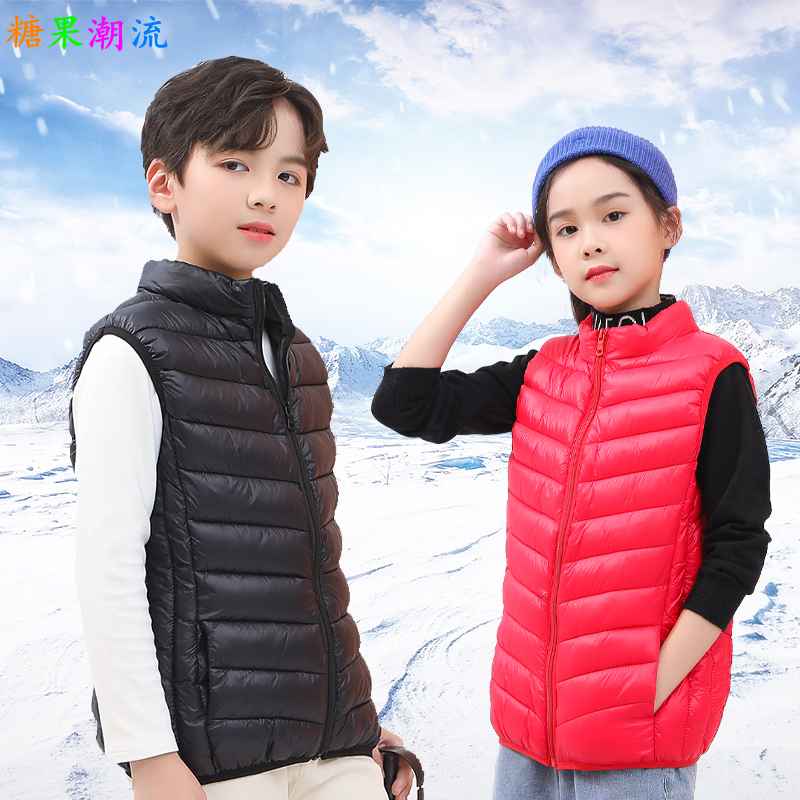 新款轻薄羽绒棉背心秋冬外穿马甲