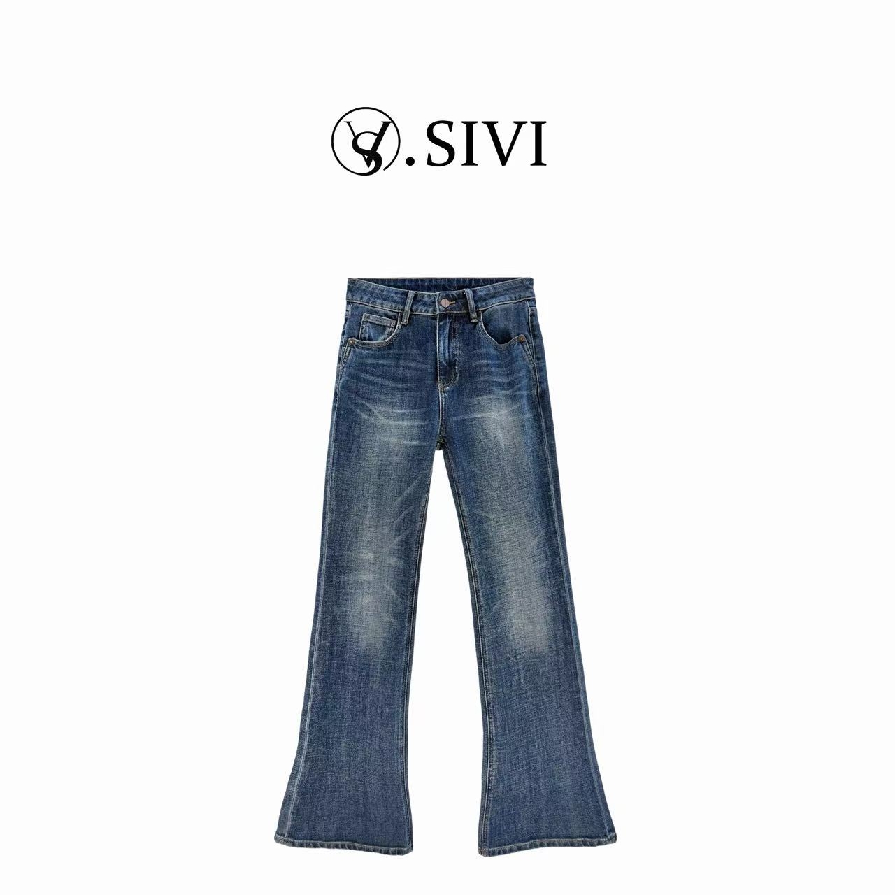 熙薇【美人鱼】2025早秋新款时尚超模大长腿韩版微辣裤H5193