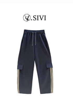 熙薇【轻都之旅】2025早秋新款时尚休闲宽松百搭休闲卫裤H5200