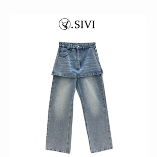 小众风格 百搭牛仔裙裤 2026春季 休闲时尚 M2188 新款 熙薇