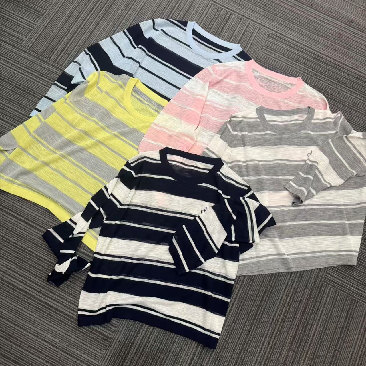 熙薇【槐月初晴】时尚韩版休闲条纹长袖防晒罩衫H3406