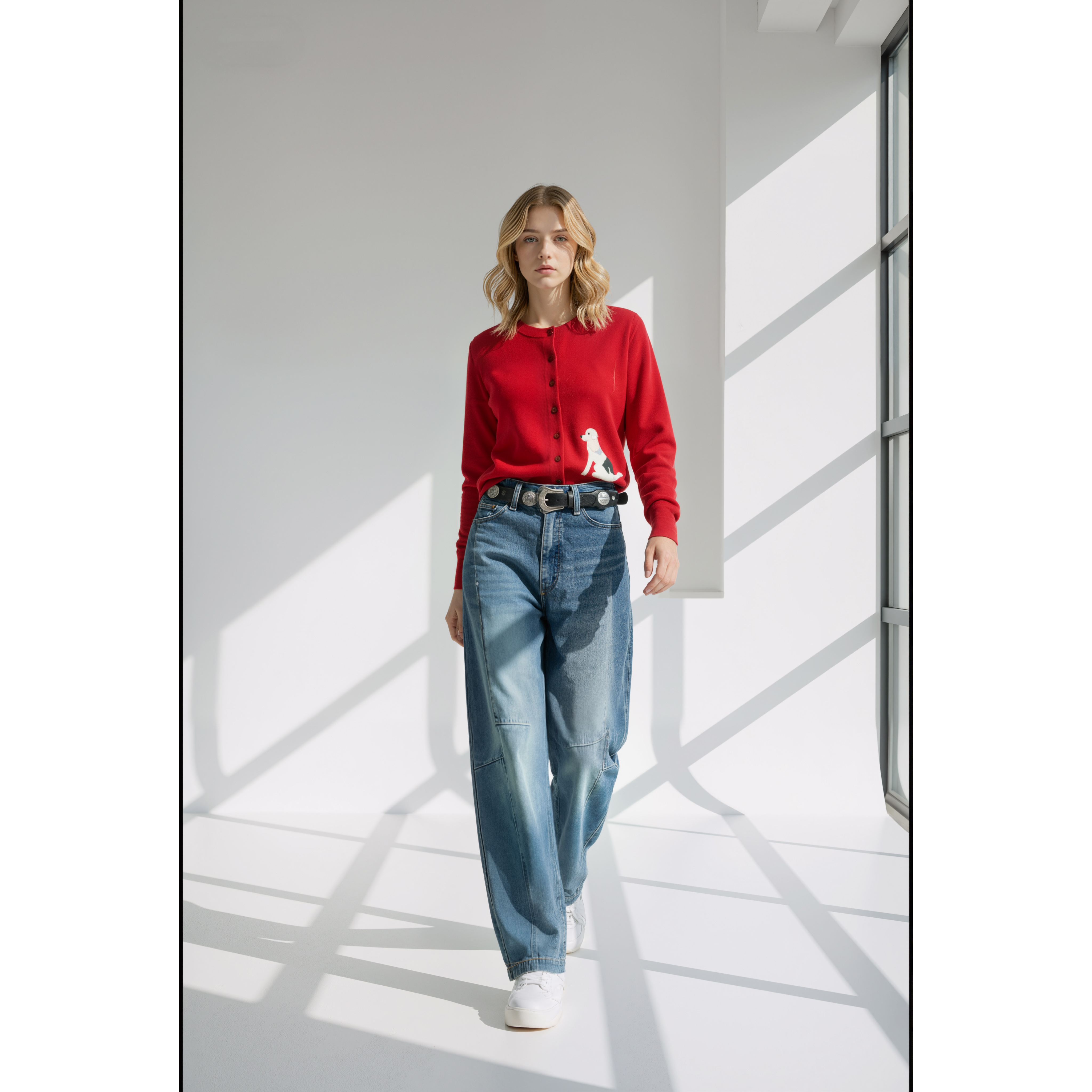 熙薇【小狗快跑】2025早秋新款时尚气质休闲百搭毛衣开衫H5335