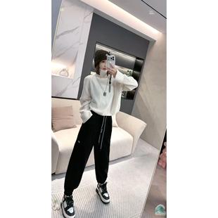 秋冬休闲百搭潮牌休闲加绒卫裤 2025新款 H6185 侧影条纹 熙薇