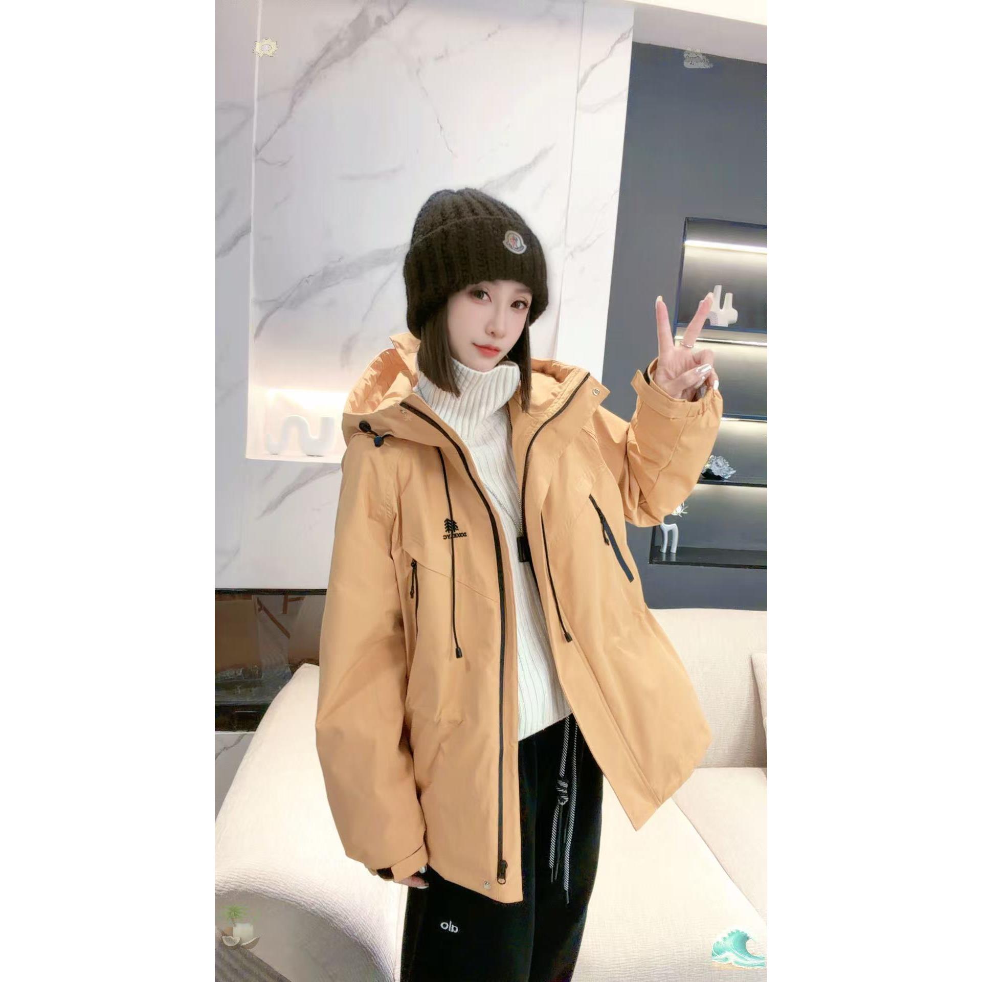 熙薇【轻暖结界】2025秋冬新款时尚潮牌羽绒冲锋衣外套H6175