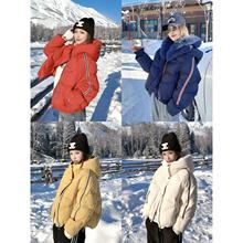 熙薇『邂逅云朵』2025冬季新款潮牌设计师连帽休闲羽绒服H6868