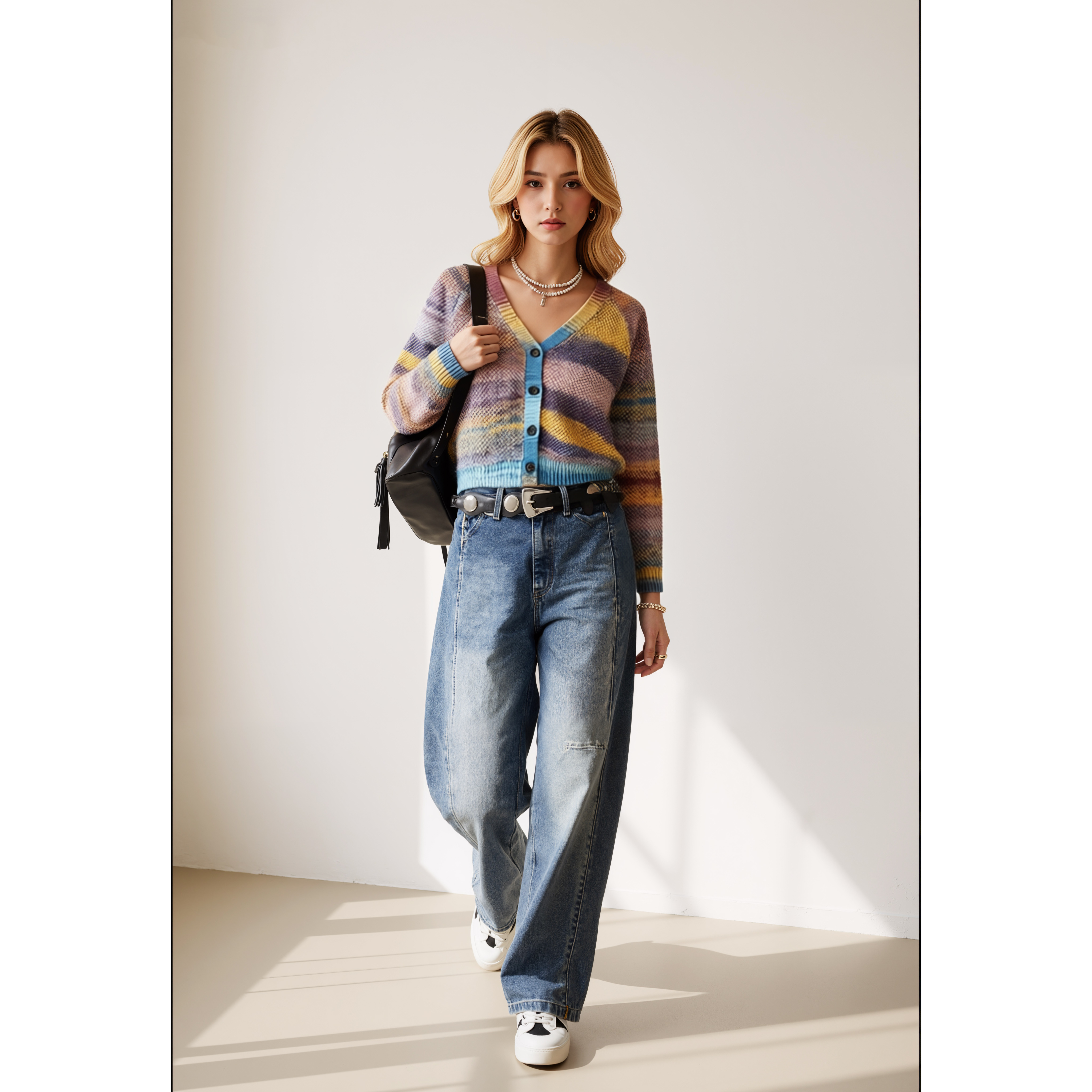 熙薇【繁星點點】2025早秋新款气质休闲百搭毛衣开衫外套H5332