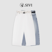 直筒八分牛仔休闲裤 2026新款 M2038 旧途里 熙薇