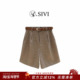 短裤 熙薇 H5227 休闲百搭英伦风格 子中裤 花漾甜心 2025早秋新款