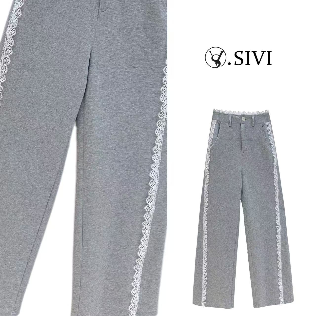 熙薇【春雨如油】2025春季新款时尚休闲百搭休闲裤H1337