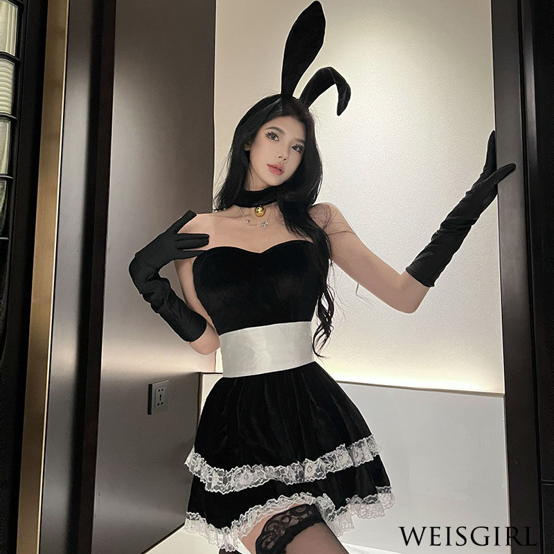 可爱兔女郎制服套装夜场女仆cosplay万圣节兔子装纯欲风猫女大码