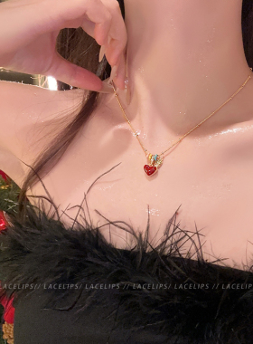 精致双面爱心项链女款2026新款