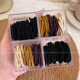 简约彩色橡皮筋发圈女高级感高弹力耐用不伤发扎头发绳头绳发饰春