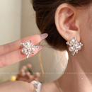 轻奢高级感耳环独特气质耳饰 爆款 法式 复古烟花珍珠耳钉女2025新款