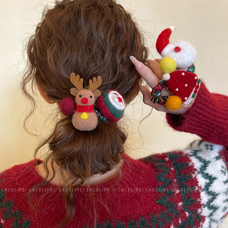 圣诞派对~可爱卡通发圈女