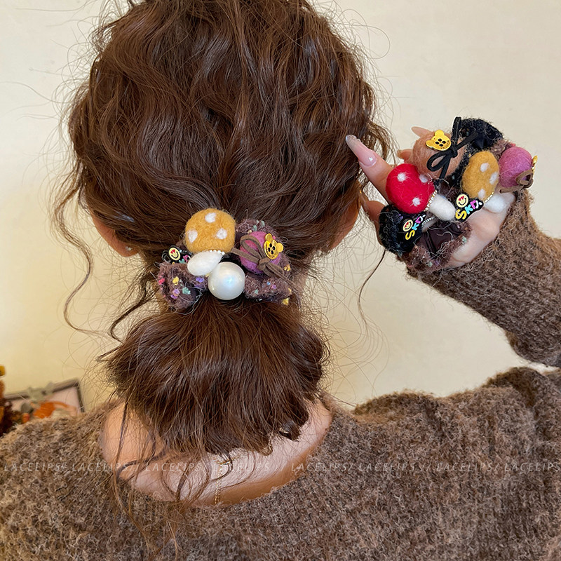 卡通毛球小肠发圈女2025新款秋冬扎丸子头发绳高弹力皮筋头绳发饰,饰品/流行首饰/时尚饰品新,发饰,淘宝优惠券,粉丝福利购,淘宝优惠卷