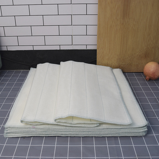 特密出口天然木纤维洗碗布加大加厚厨房清洁吸水擦桌抹布40x40cm