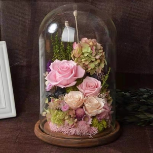 干花保存瓶密封保存玻璃花瓶木塞瓶子永生花密封瓶储物罐防潮创意