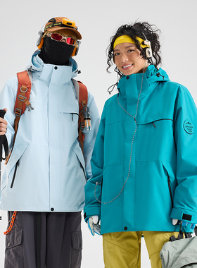 冬装外套男女三合一冲锋衣加绒两件套登山旅游骑车首选定制印字