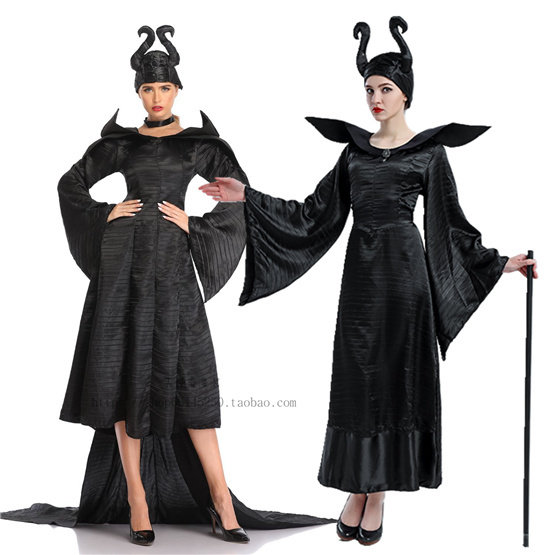 万圣节迪士尼沉睡魔咒玛琳菲森maleficent女巫装小魔女cosplay电