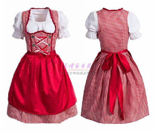 万圣节巴伐利亚啤酒节啤酒妹啤酒服女仆装女佣服COSPLAY演出服装