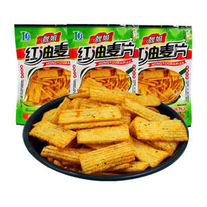 靓姐红油麦片18g*30袋麻辣条面筋 8090后小时候儿时经典零食小吃