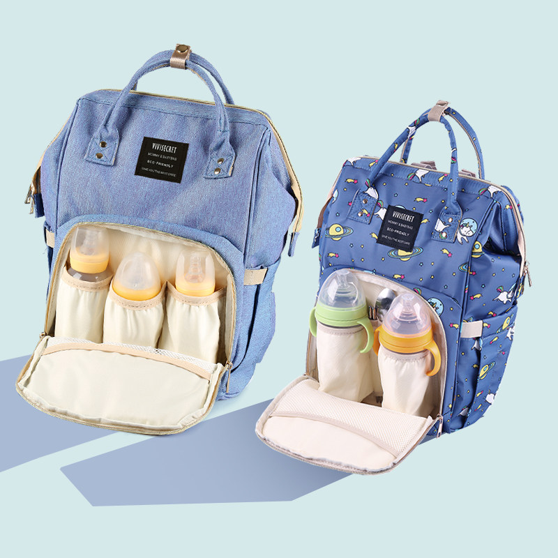 妈咪包多功能大容量双肩包时尚母婴包背包妈妈外出包防水婴儿包包