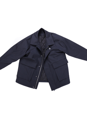 MUSLUN缪伦男装秋冬新款三防机能棉衣加厚保暖高档拉链外套