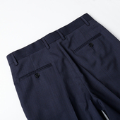 西裤 精纺100%羊毛高档修身 男九分裤 铜氨丝里进口日本EXCELLA拉链