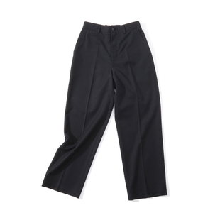 MUSLUN秋冬宽松直筒休闲西裤 可机洗68%羊毛长裤