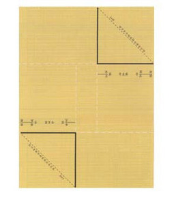 青联凭证包角纸 D95 护角 三角包边 包角(195x145mm)