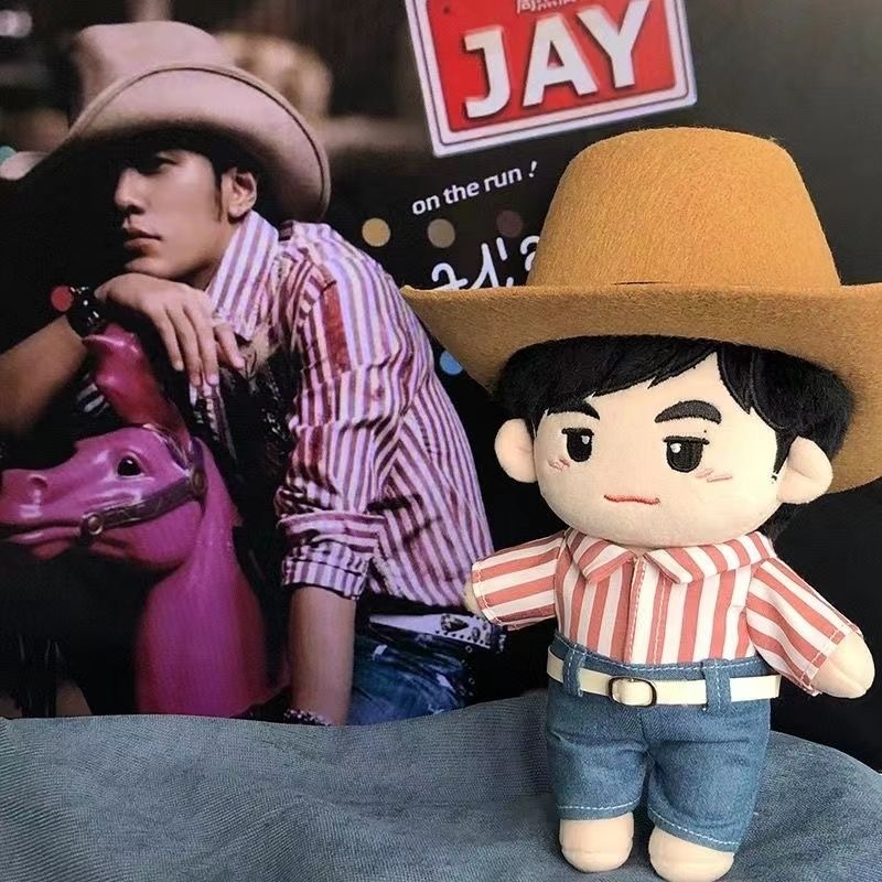 周杰伦棉花娃娃20cm娃衣周同学玩偶正版公仔女孩定制可爱